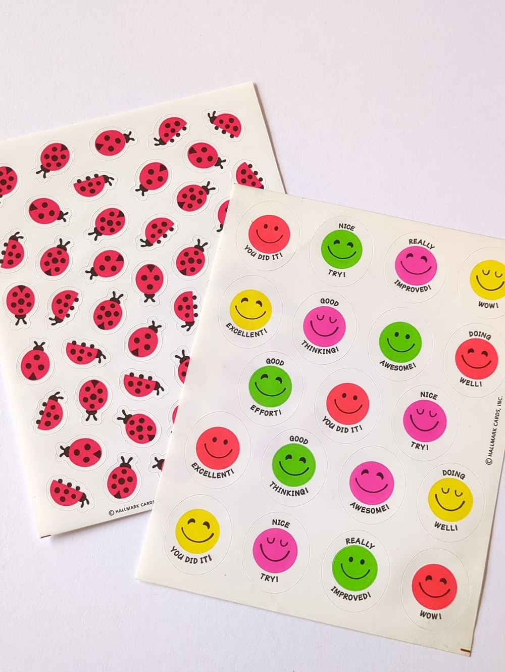 ☀️Hallmark Ladybug and Vintage Celebration Sticker Sheets